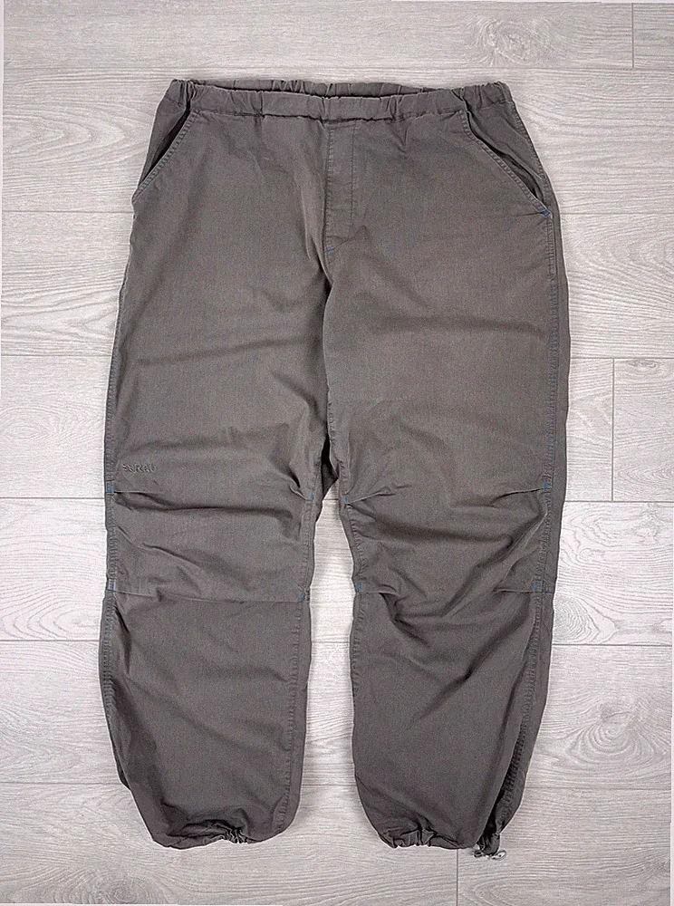 Rab Capstone Grau Baggy Outdoor Baumwolle Kordelzug Hose 36 Herren Gr.