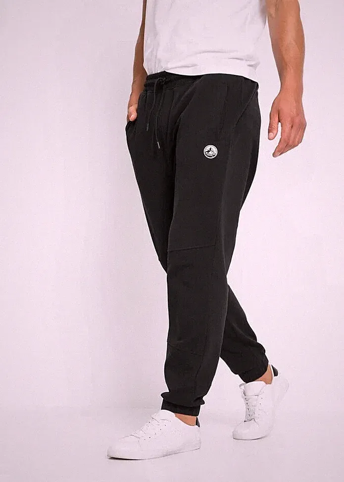 Rainbow HERREN schwarze Baumwollmischung 32 Zoll JOGGINGHOSE Taille 52 - 54 Zoll