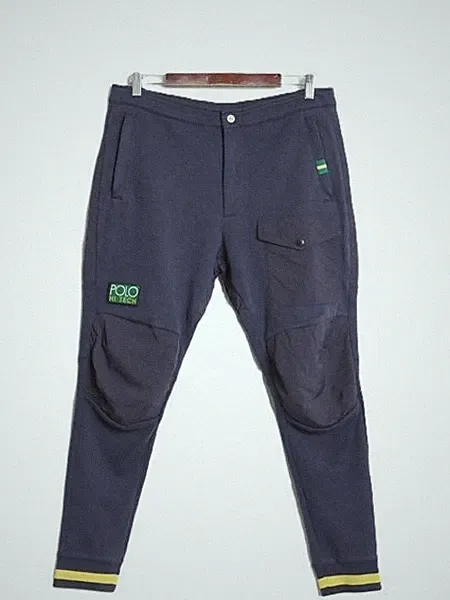 Ralph Lauren Polo Hi Tech Jogginghose Herren M Navy Vintage 90s Polyester...