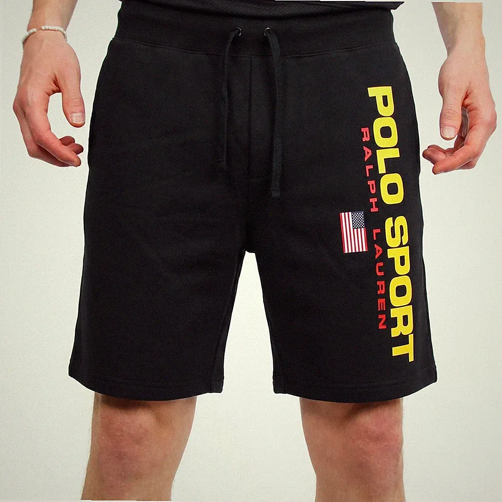 Ralph Lauren Polo Sport Short Jogger Kurze Hose Jogginghose Schwarz