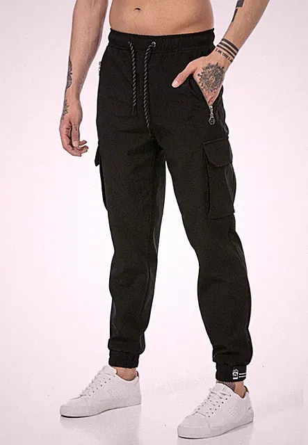 Redbridge Herren Cargo Jogginghose Hose Sweat-Pants Freizeithose Tasche M4280