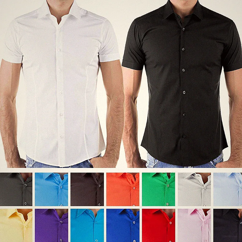 Redbridge Herren Hemd Hemden Freizeithemd Slim-Fit Kurzarmhemd Tailliert R-2156