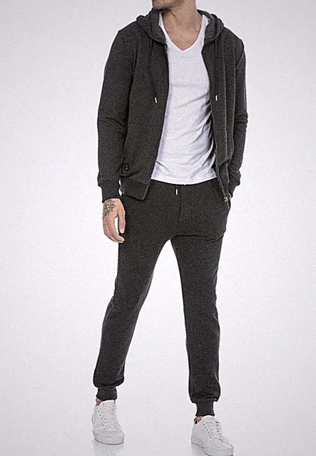 Redbridge Herren Jogginganzug Sweat Suit Set Sweatjacke Hose Premium Basic