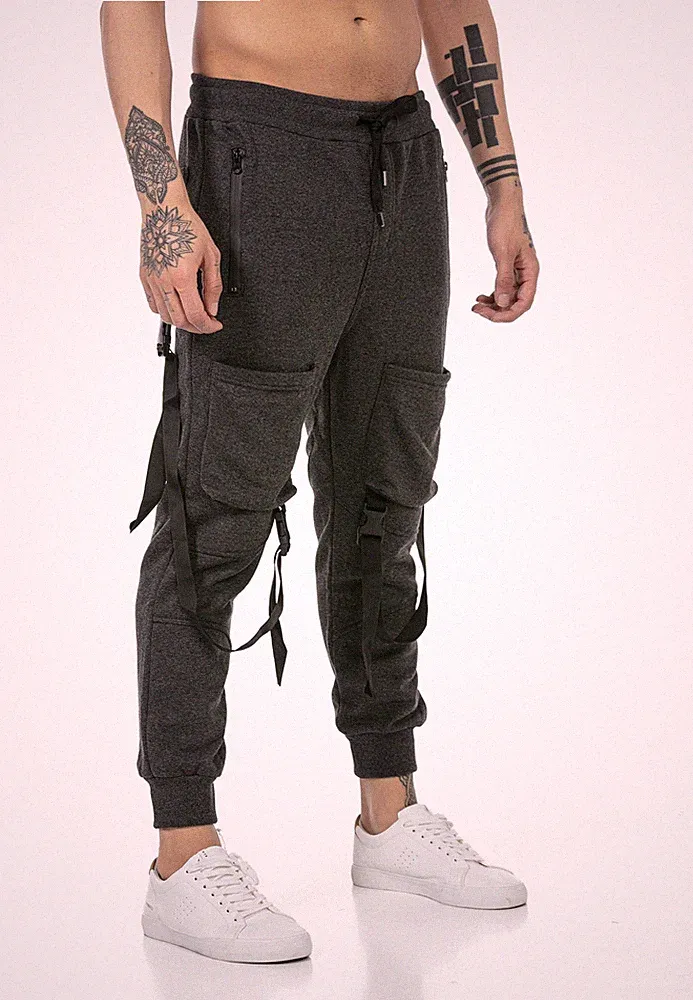 Redbridge Herren Jogginghose Designer Freizeit-Hose Sweat-Pants Reißverschluss