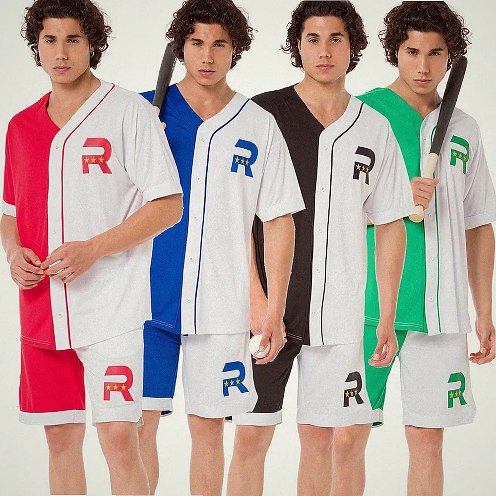 Redbridge Herren Set Baseball Trikot und Hose Jogginganzug Sport Sweat Suit