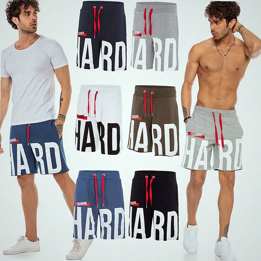 Redbridge Herren Shorts Kurze Hose Sweatpants Capri Jogginghose Train Hard Gym