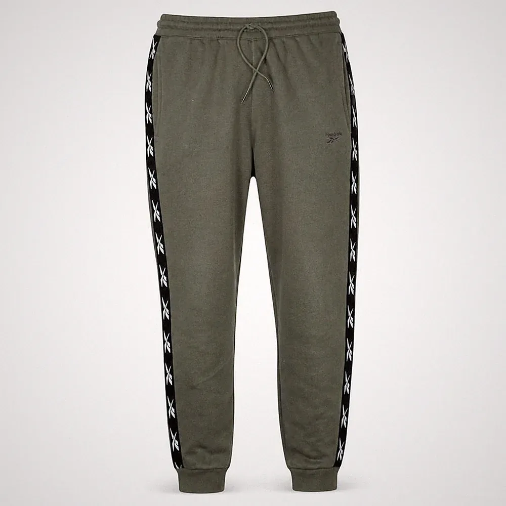 Reebok Herren Jogginghose Größe L Grün Freizeit Gummibund Logo