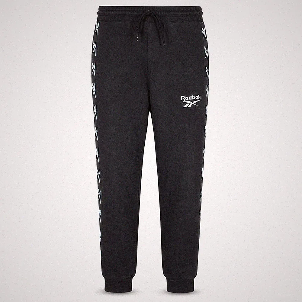Reebok Herren Jogginghose Größe S Schwarz Freizeit Gummibund Logo