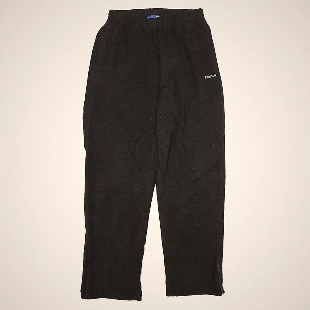 REEBOK Herren Jogginghose Schwarz Regular Tapered M W28 L30 Polyester