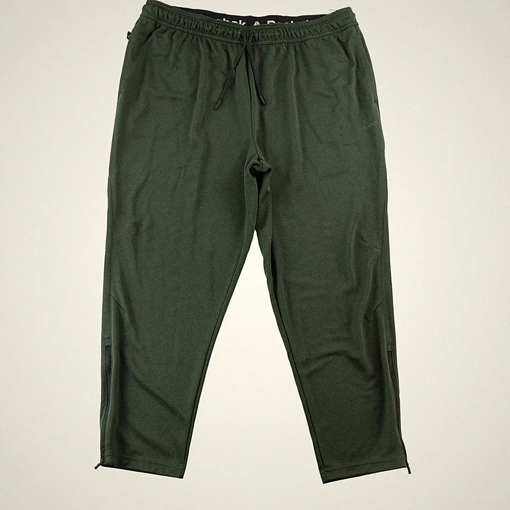 Reebok Herren Jogginghose Tapered Schnitt Grün Größe 3XL #QWE7596