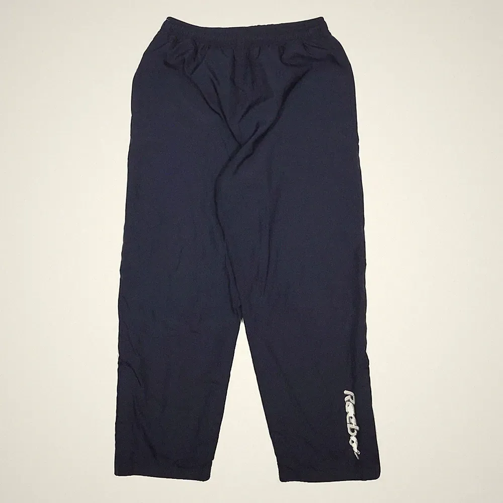 REEBOK Herren Jogginghosen Blau M Slim Straight Polyester Casual