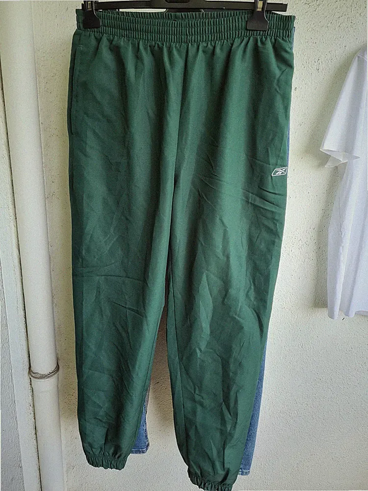 Reebok, Herren Training-, Jogginghose, Gr.52/54, grün
