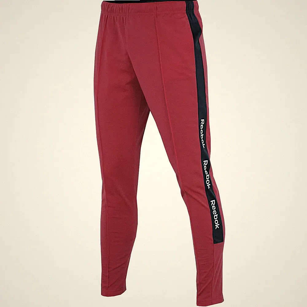 Reebok Herren Trainingshose Jogginghose Trackster Jogger Hose Sporthose rot