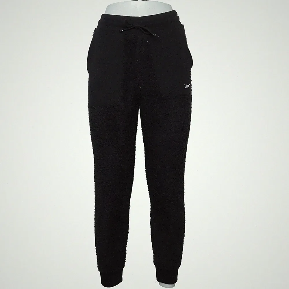 Reebok, Jogginghose, Größe: 40, Schwarz, Einfarbig, Damen #eyt