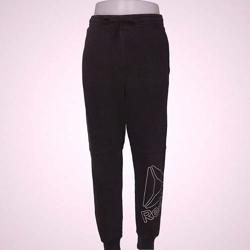 Reebok, Jogginghose, Größe: L, Grau, Baumwolle/Polyester, Print, Herren #FVu