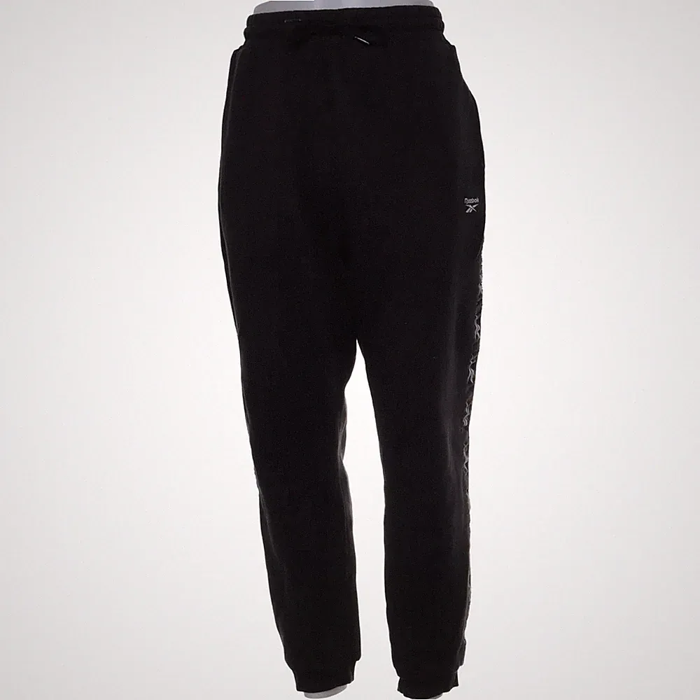 Reebok, Jogginghose, Größe: L, Schwarz, Print, Herren #wxV