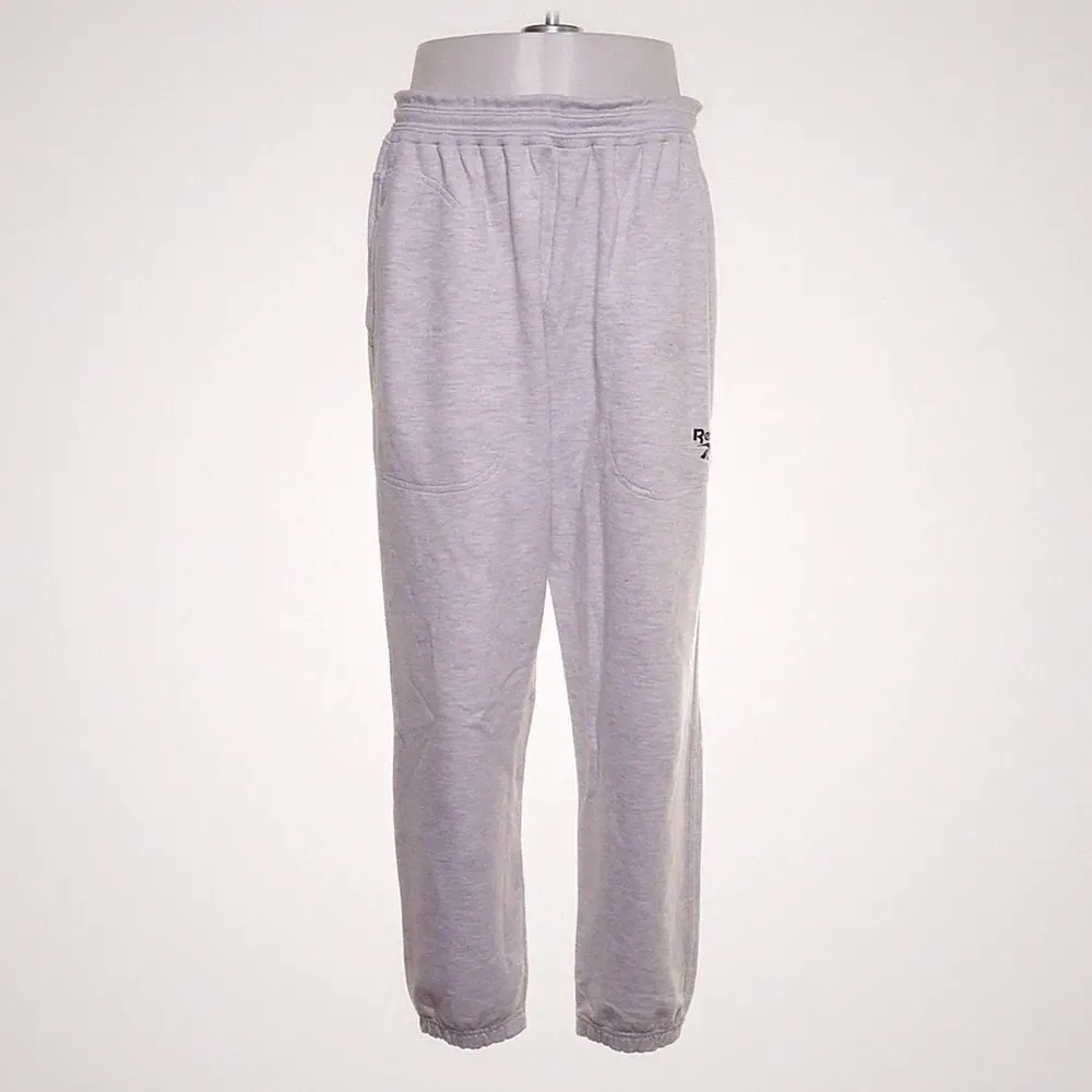 Reebok, Jogginghose, Größe: M, Grau, Baumwolle/Polyester, Sweat, Herren #daK