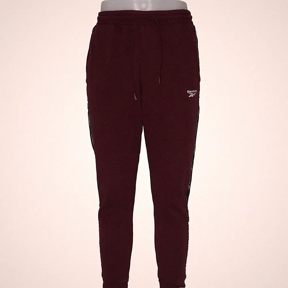 Reebok, Jogginghose, Größe: M, Rot, Baumwolle/Elasthan/Polyester, Streifen #1nR