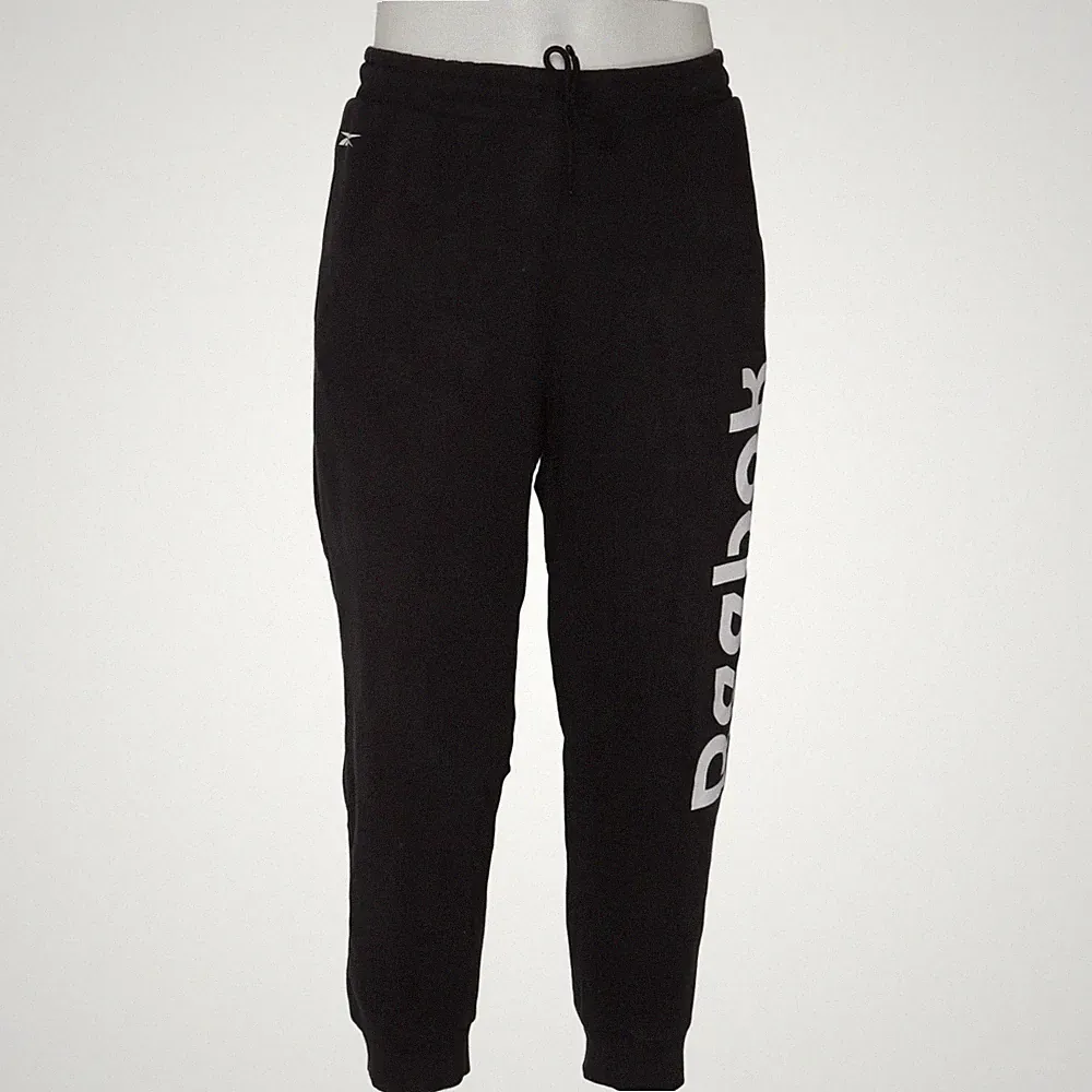 Reebok, Jogginghose, Größe: M, Schwarz, Einfarbig, Herren #Obi