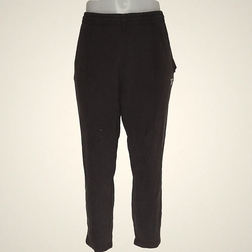 Reebok, Jogginghose, Größe: XL, Schwarz, Baumwolle, Einfarbig, Herren #qG5