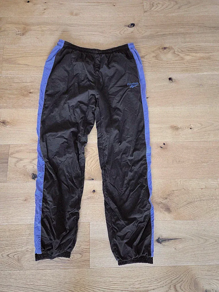 Reebok Jogginghose Herren Größe XXL schwarz | Polyester | elastischer Bund