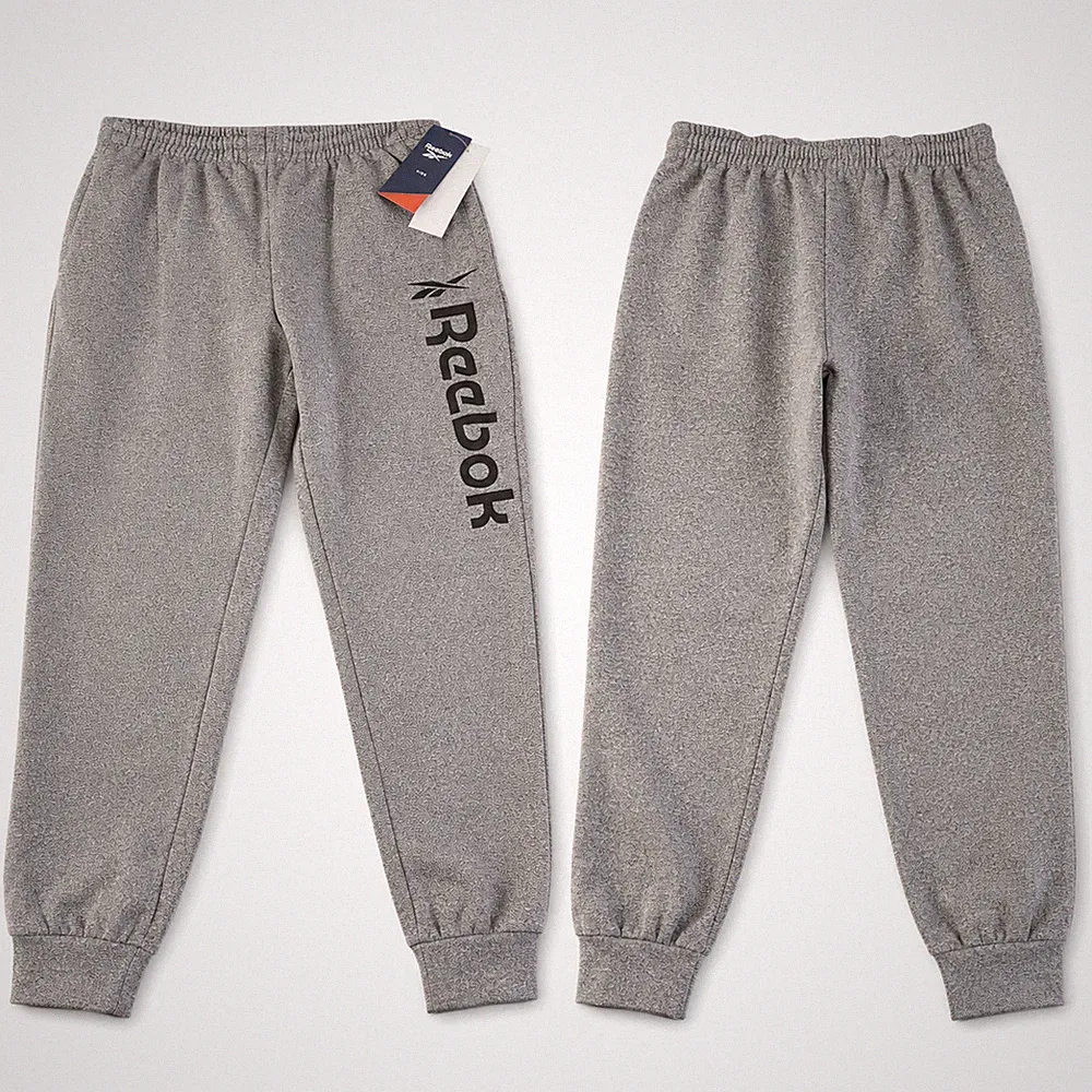 Reebok Kinder Trainingshose Jogginghose Jungen Grau Sport - mit Taschen NEU
