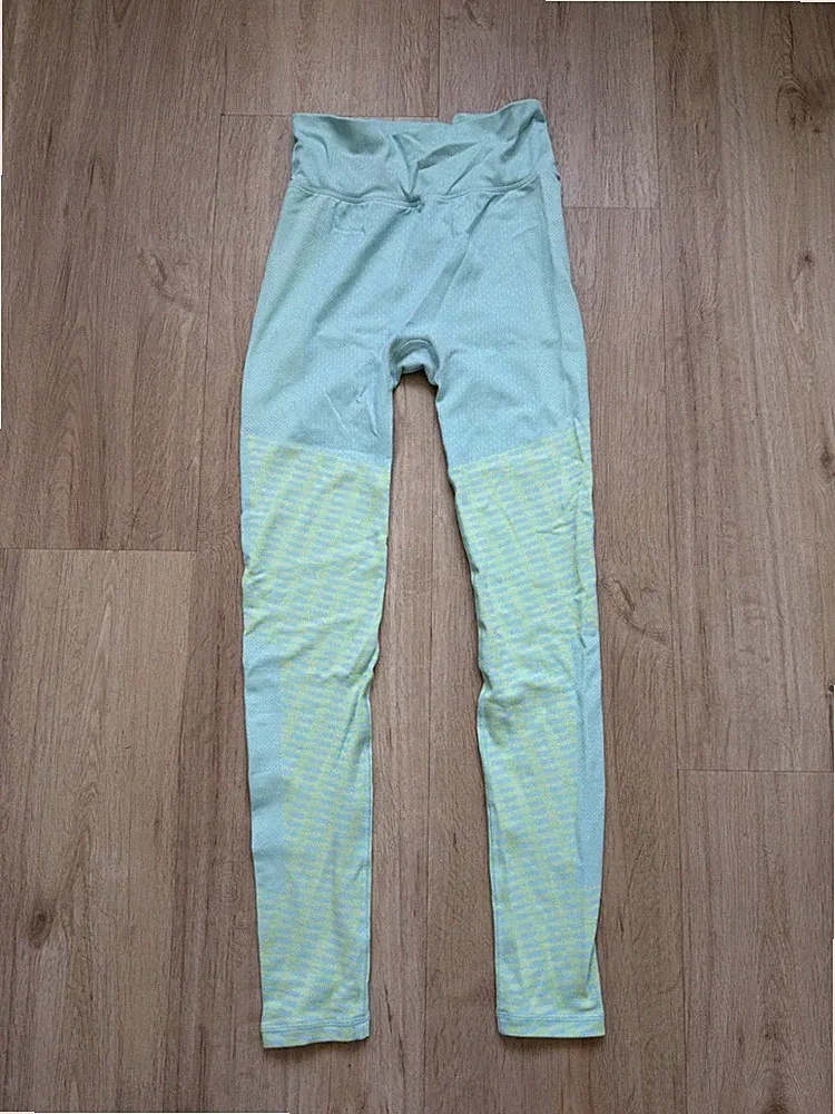 Reebok Leggings Größe XS/S Damen Mintgrün Sport Training