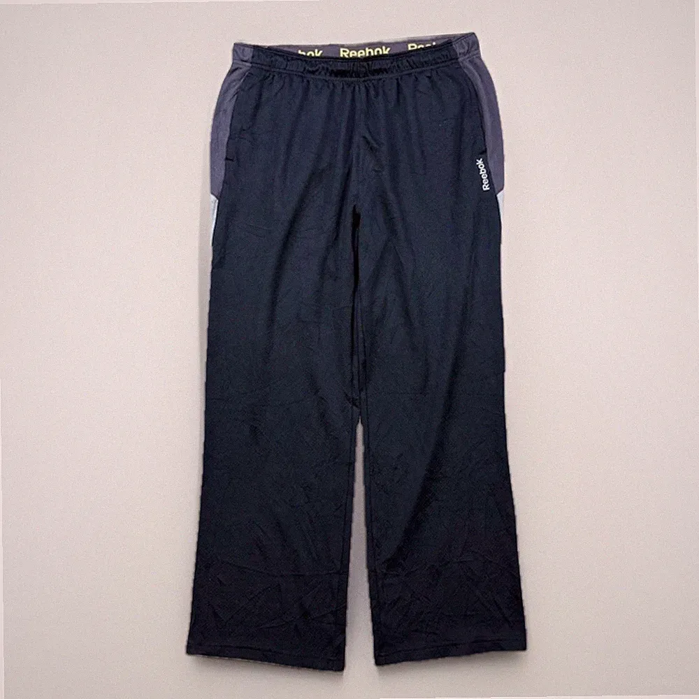 Reebok Trainingshose Jogginghose XL Schwarz Grau Sport Fitness Training