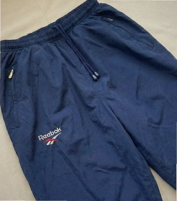 Reebok Vintage Nylon Track Pants – Navy – Gr. XL