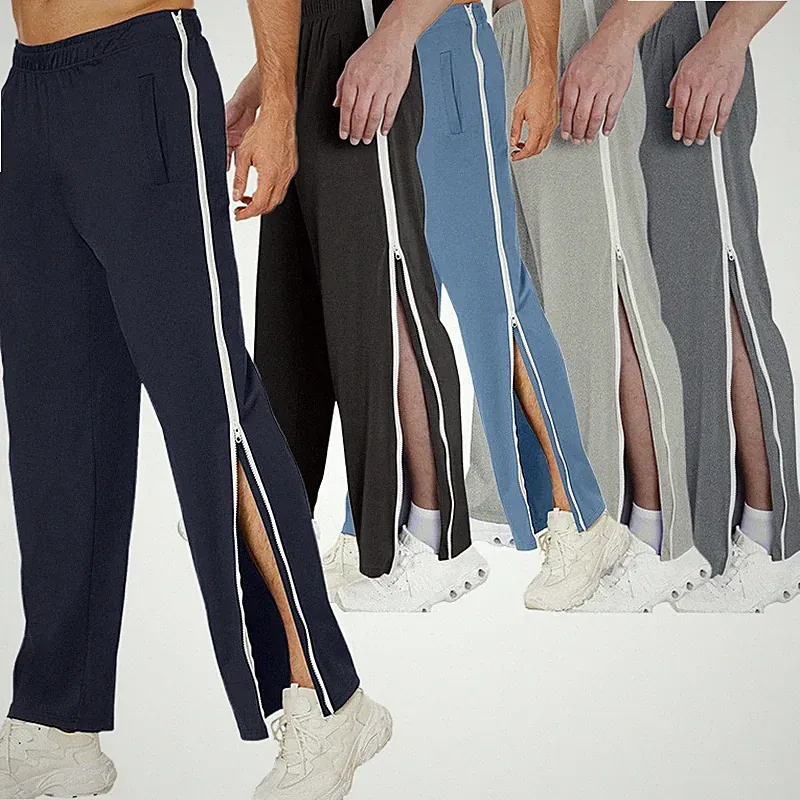 Reha Hose Unisex Seitlich Zu Öffnen Baggy Trainingshose Sporthose Freizeithose