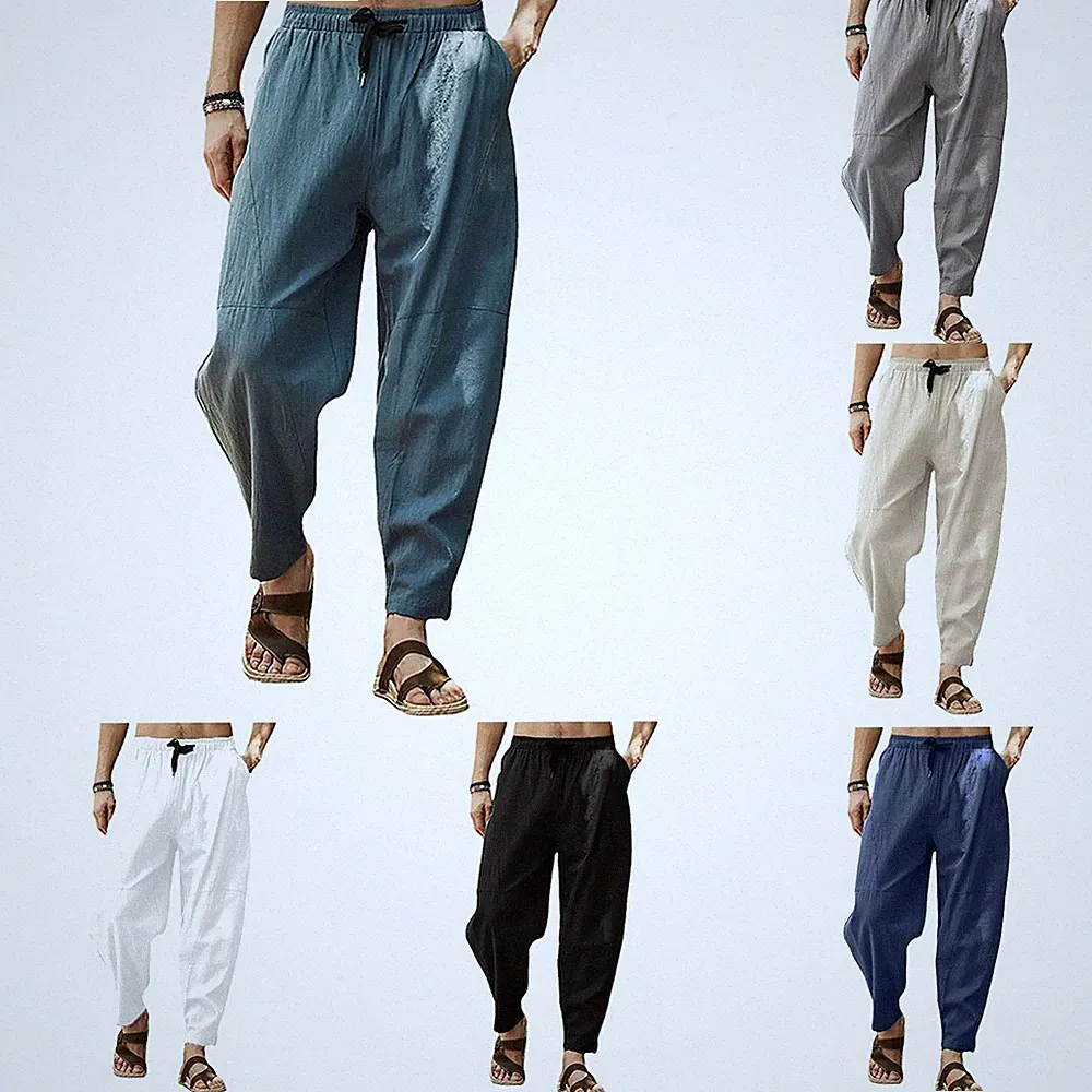 Relaxed Fit Herren Jogginghose mit Gummibund für Yoga und Alltag
