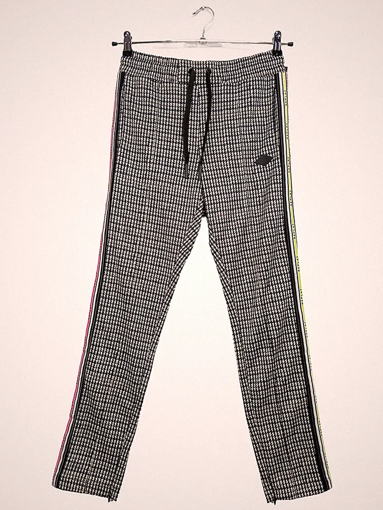 Replay Jogginghose Damen 32;XXS Hahnentritt Muster Seitenstreifen Modern