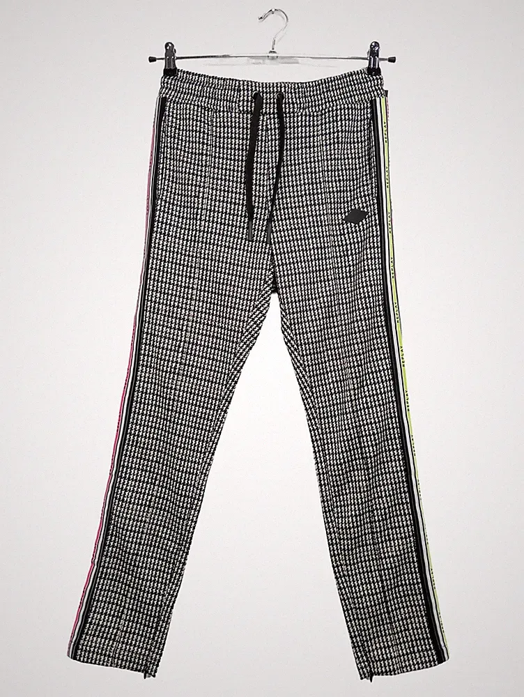 Replay Jogginghose Damen 32;XXS Hahnentritt Muster Seitenstreifen Modern