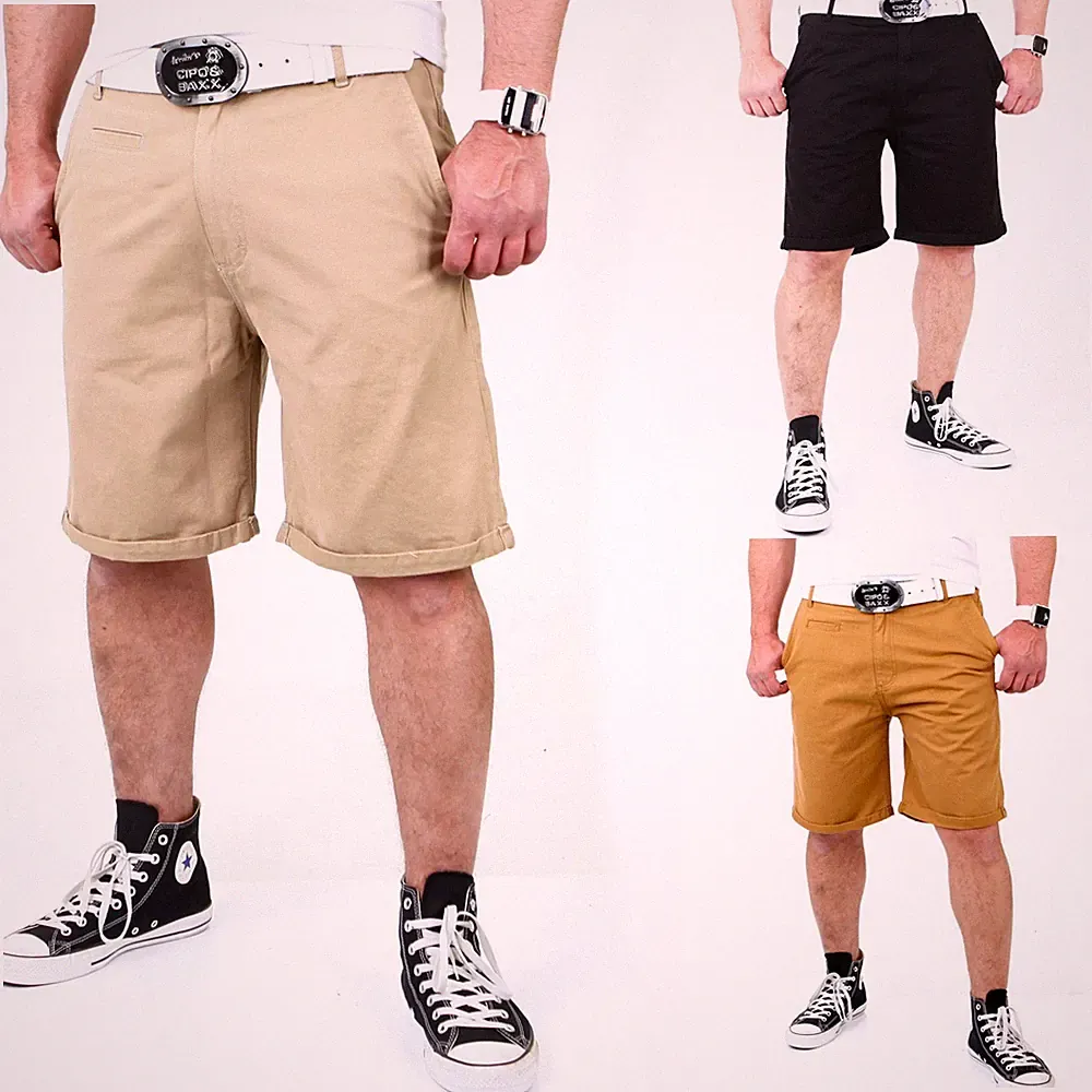 Reslad Herren Chino Hose kurz Männer Shorts Bermuda capri Sommer RS-2003 SALE