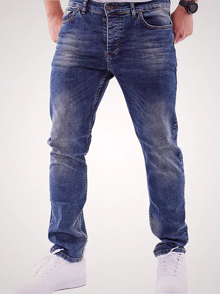 Reslad Jeans Herren Slim Fit Männer Herren Hosen Stretch Denim Jeanshose RS-2063