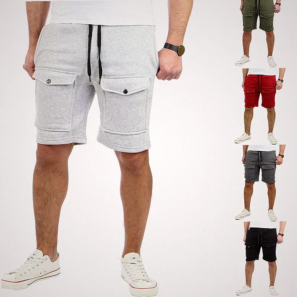 Reslad Kurze Hose Herren Cargo Jogginghose Kurz Shorts Männer Sport-Hose RS-5065