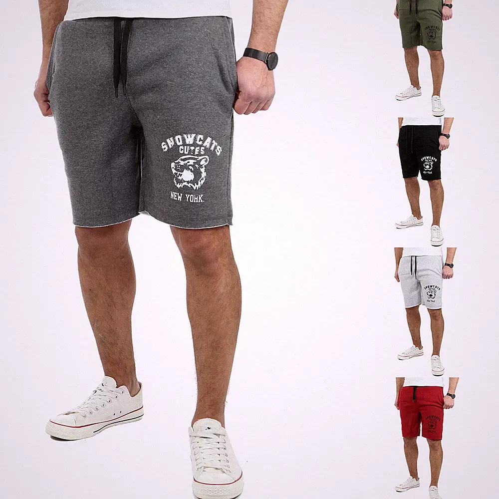 Reslad Kurze Hose Herren Print Jogginghose Kurz Shorts Männer Sport-Hose RS-5067