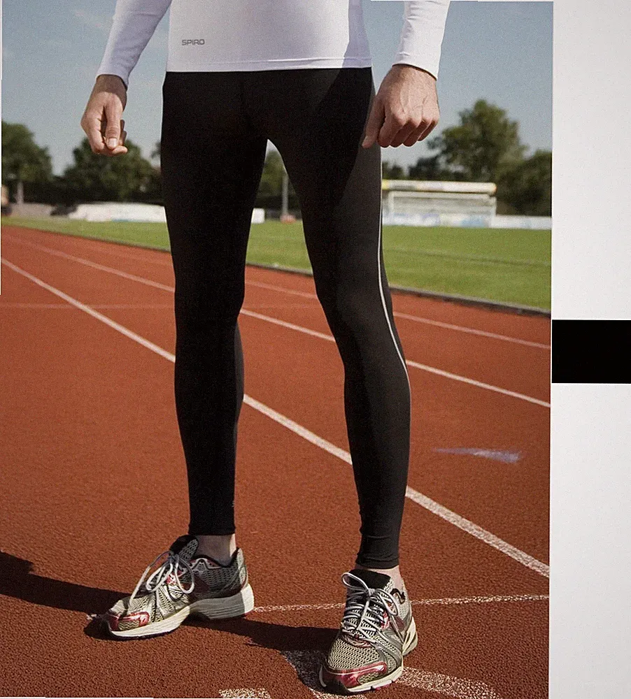 Result Herren atmungsaktive Bodyfit Leggings mit Tasche S251M NEW