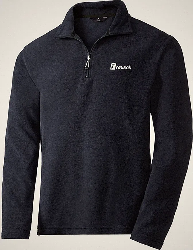 Reusch Herren Fleece-Shirt Gr. M dunkelblau langarm Sweat-Pullover Wandern Sport