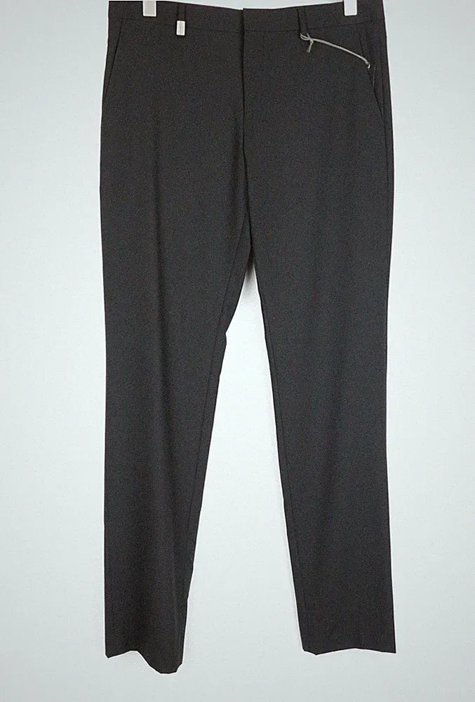 Richmond X Herren Chino-Hose 48 Schwarz Reißverschluss Gerade 34 in