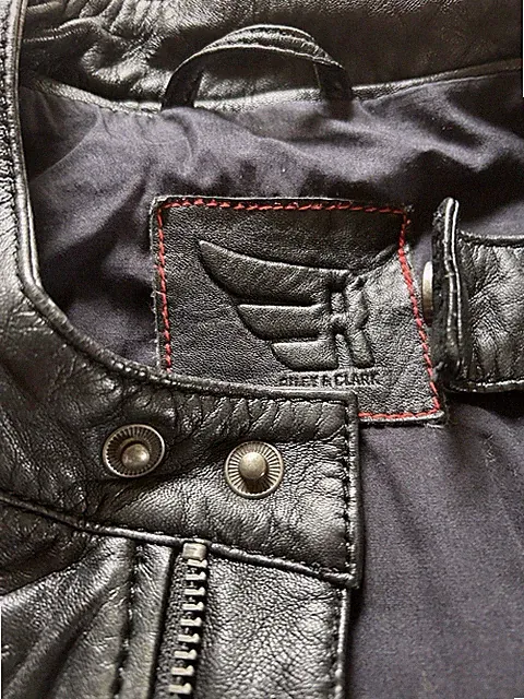 Riley & Clark Leder Jacke L Schwarz
