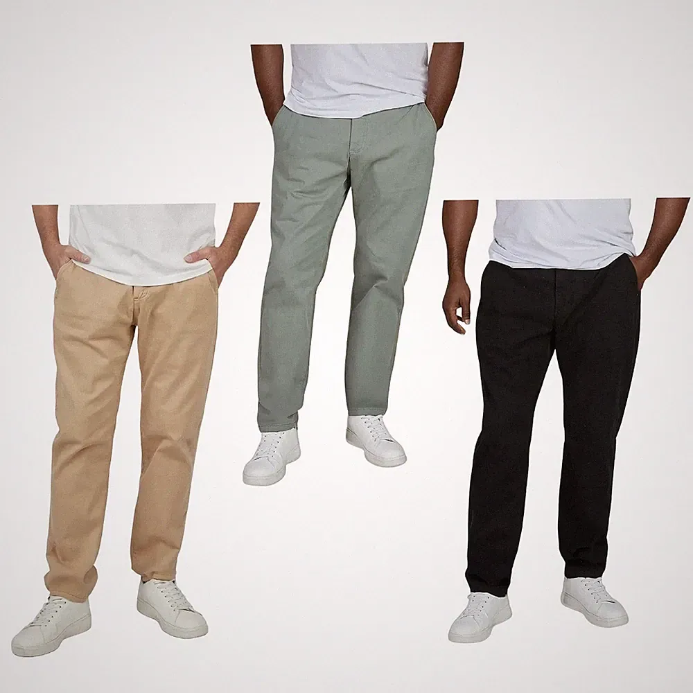 riverso Chino Hose Herren RIVFiete Tapered Fit Stretch Stoffhose Herrenhosen