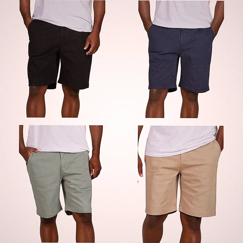 riverso Kurze Hosen Herren Chino Shorts Stretch RIVConnor Regular Fit Stoffhose
