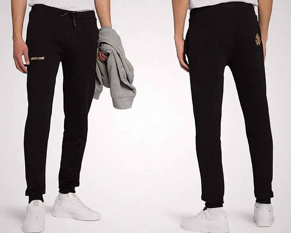 ROBERTO CAVALLI FIRENZE RC Monogram Sweatpants Jogginghose Hose Pants Trainers M