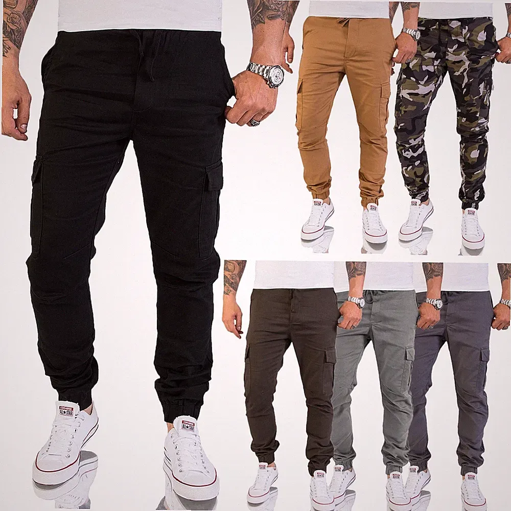 Rock Creek Herren Cargo Hose Chino mit Taschen Outdoorhose Army-Style H-179 NEU