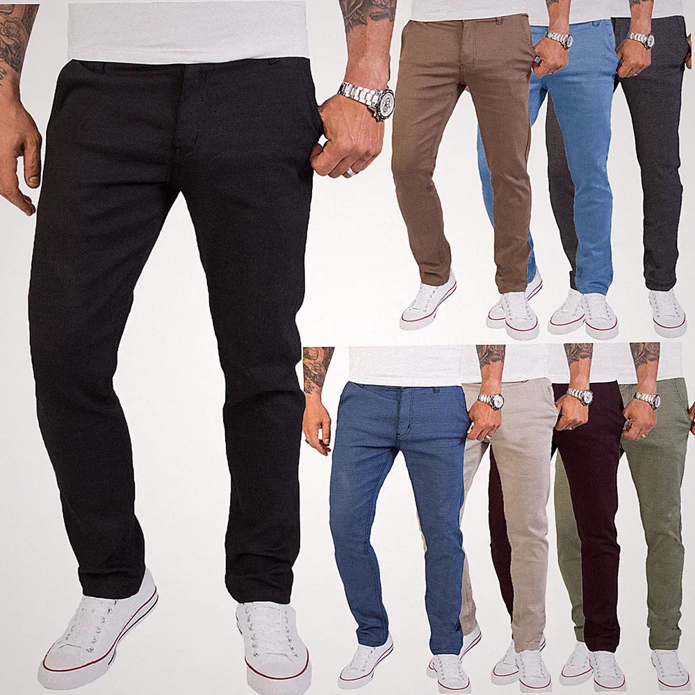 Rock Creek Herren Chino Hose Slim Fit Designer Business Hosen RC-2154 W29-W40