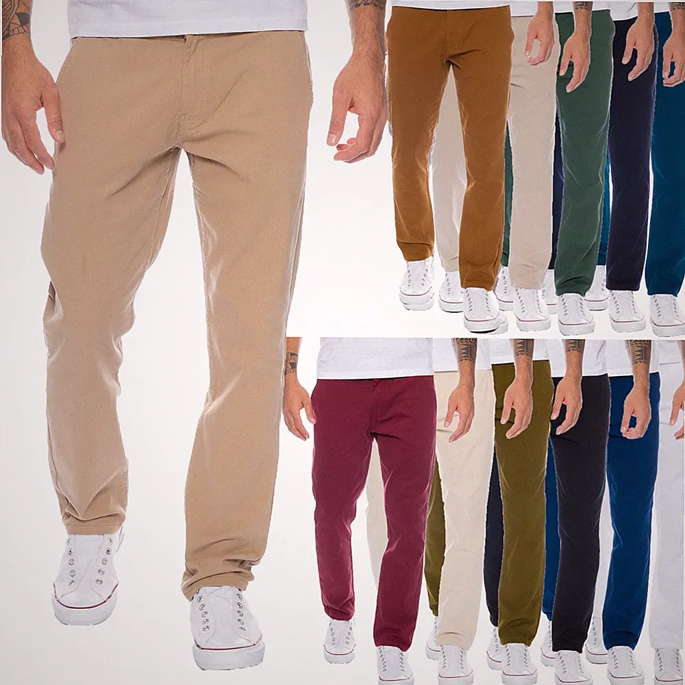 Rock Creek Herren Designer Chino Hose Regular Slim Chinohose W29-W40 NEU RC-390