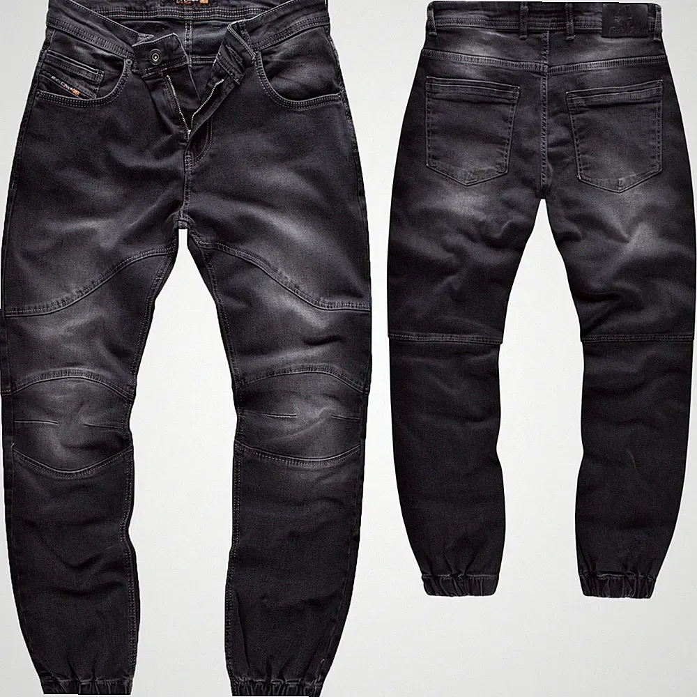 Rock Creek Herren Jeans Hose Sweat-Hose Bikerhose Dunkelgrau Herrenjeans RC-2188