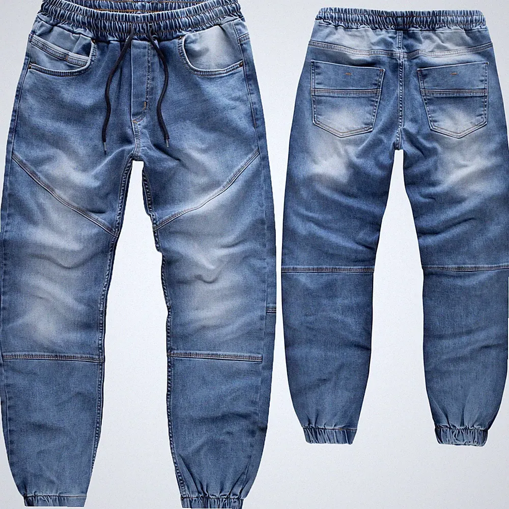 Rock Creek Herren Jeans Jogger-Style Jeanshose Herrenjeans Blau Sweat RC-2184