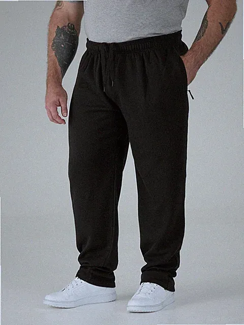 Rockford Big Herren Jogginghose schwarz mit offenem Saum Jogger 1XL-8XL (KS1418B)